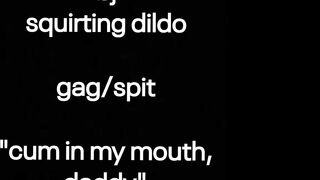 QueenQuin Daddy Bj Squirting Dildo