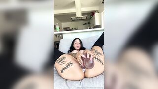 Stellabrooksvip Girthy Ass Dildo In My Pussy