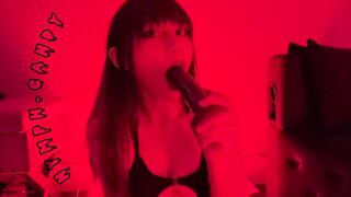 Candy Nymph POV Deepthroating Dildo