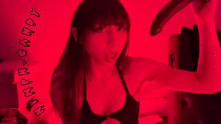 Candy Nymph POV Deepthroating Dildo