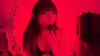 Candy Nymph POV Deepthroating Dildo