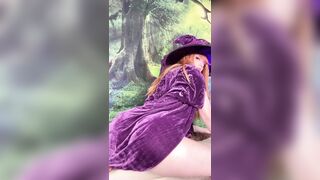 Amouranth Witch Roleplay With Broomstick Riding Action