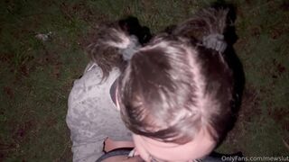 MewSlut Sexy Blowjob Storm Adventure Wild Car Fuck In The Rain