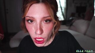 Elle Marz Wild Step Fantasy Blowjob For His Hard Cock