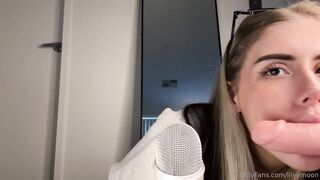 Lilyymoon ASMR ROLEPLAY Blowjob Dildo
