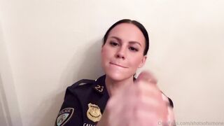 ShotsofSimone Officer Simone Inspects Your Dick Oral Patdown