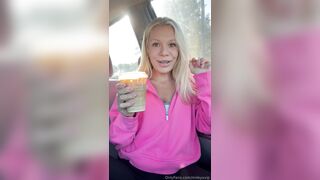 Mileyxvip Masturbating With My Favorite Dildo This Morning In The Car