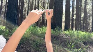 Anna Ralphs Nature Blowjob in the Forest